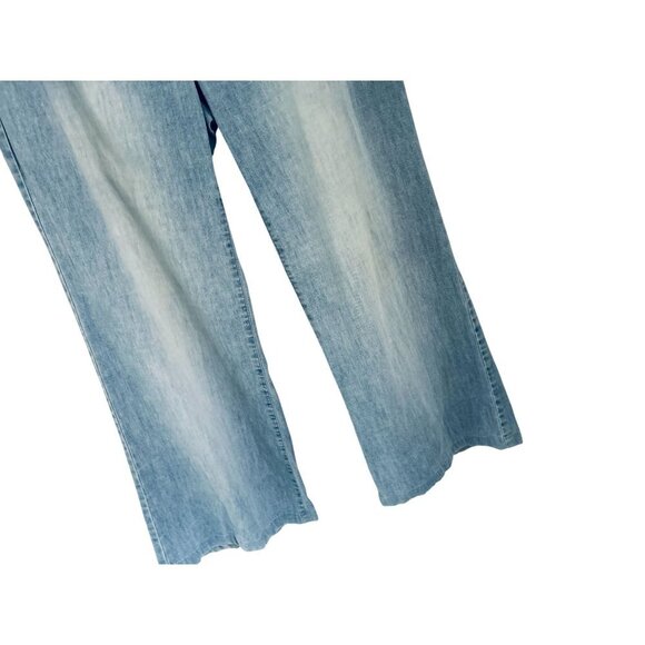 THEORY Jeans Wide Leg Cotton Denim Light Blue Size 10 - Picture 6 of 10